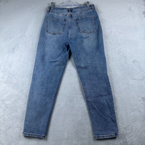 HT Denim Mom Jeans Women's Size 7 Light Wash Stretch High Rise Blue - Picture 2 of 11